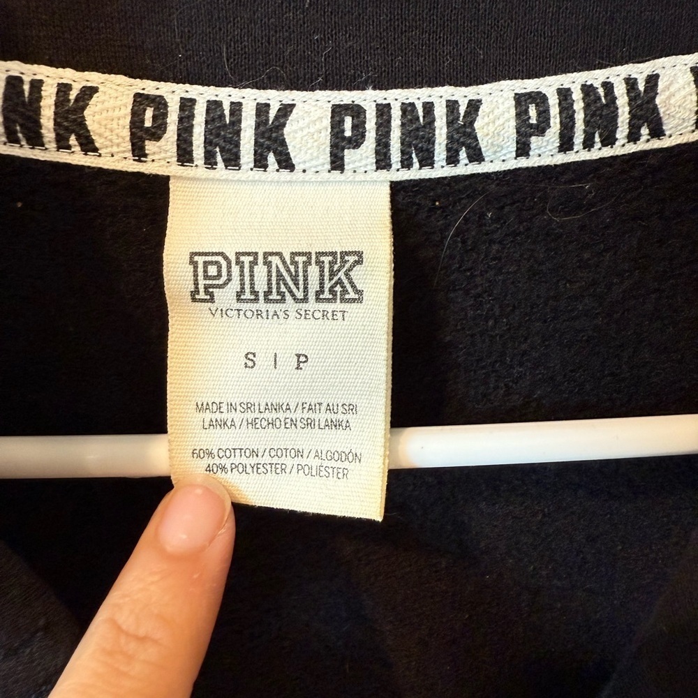 Victoria's Secret Black Zip Up Sweater - Picture 2 of 4